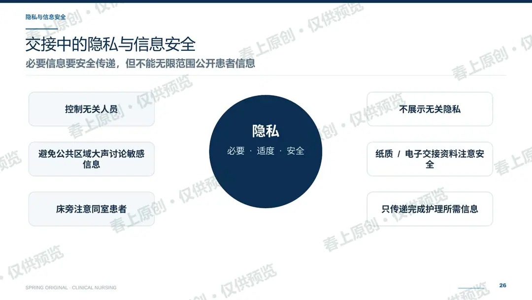 护理交接班规范与常见问题预览第26页