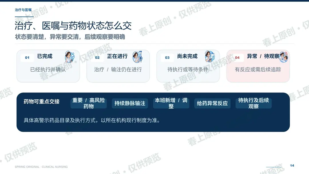 护理交接班规范与常见问题预览第14页