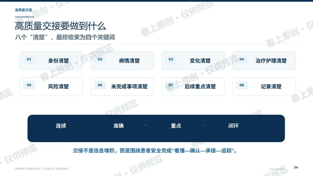 护理交接班规范与常见问题预览第34页