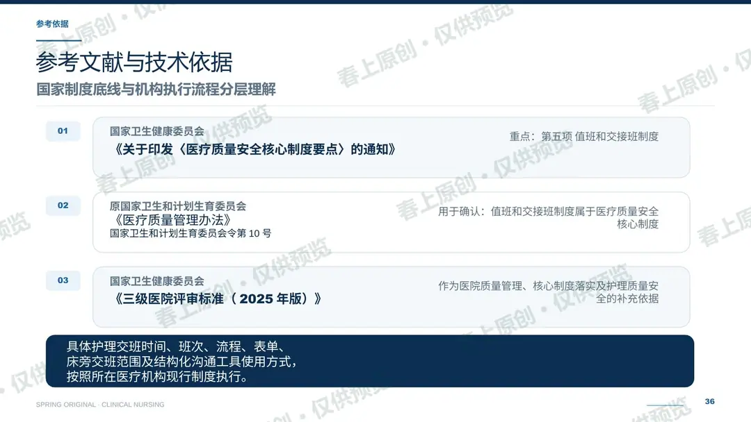 护理交接班规范与常见问题预览第36页